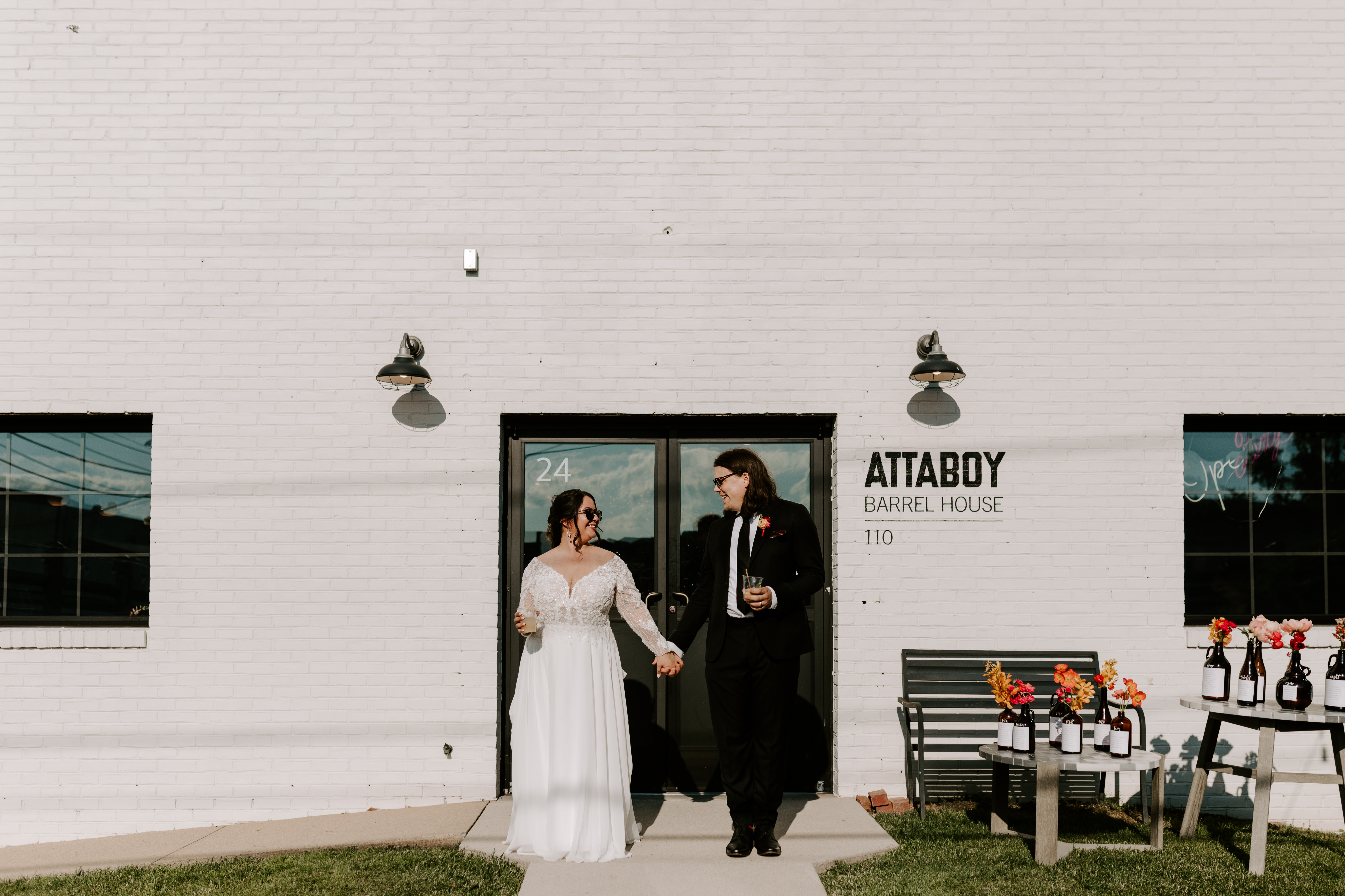 Indoor wedding venue at Attaboy Barrel House in Frederick, Maryland