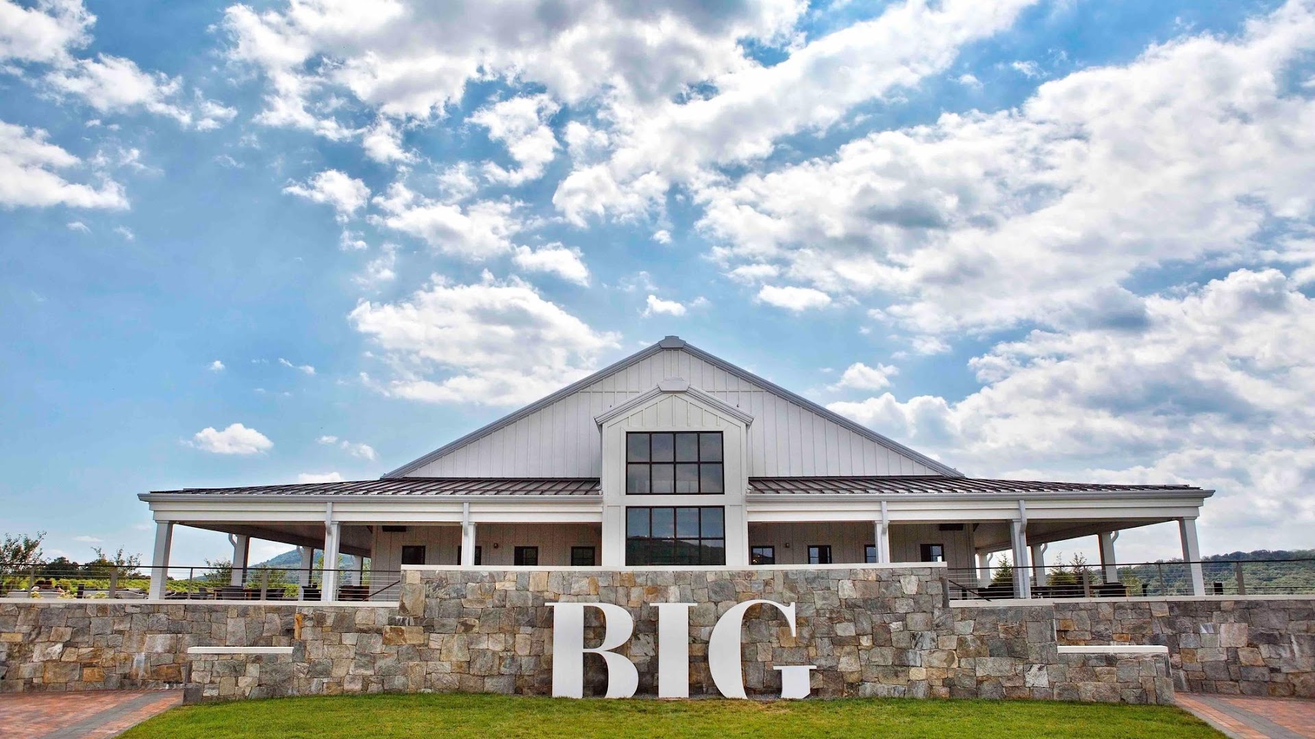 Indoor wedding venue at Big Cork Vineyards in Rohrersville, Maryland