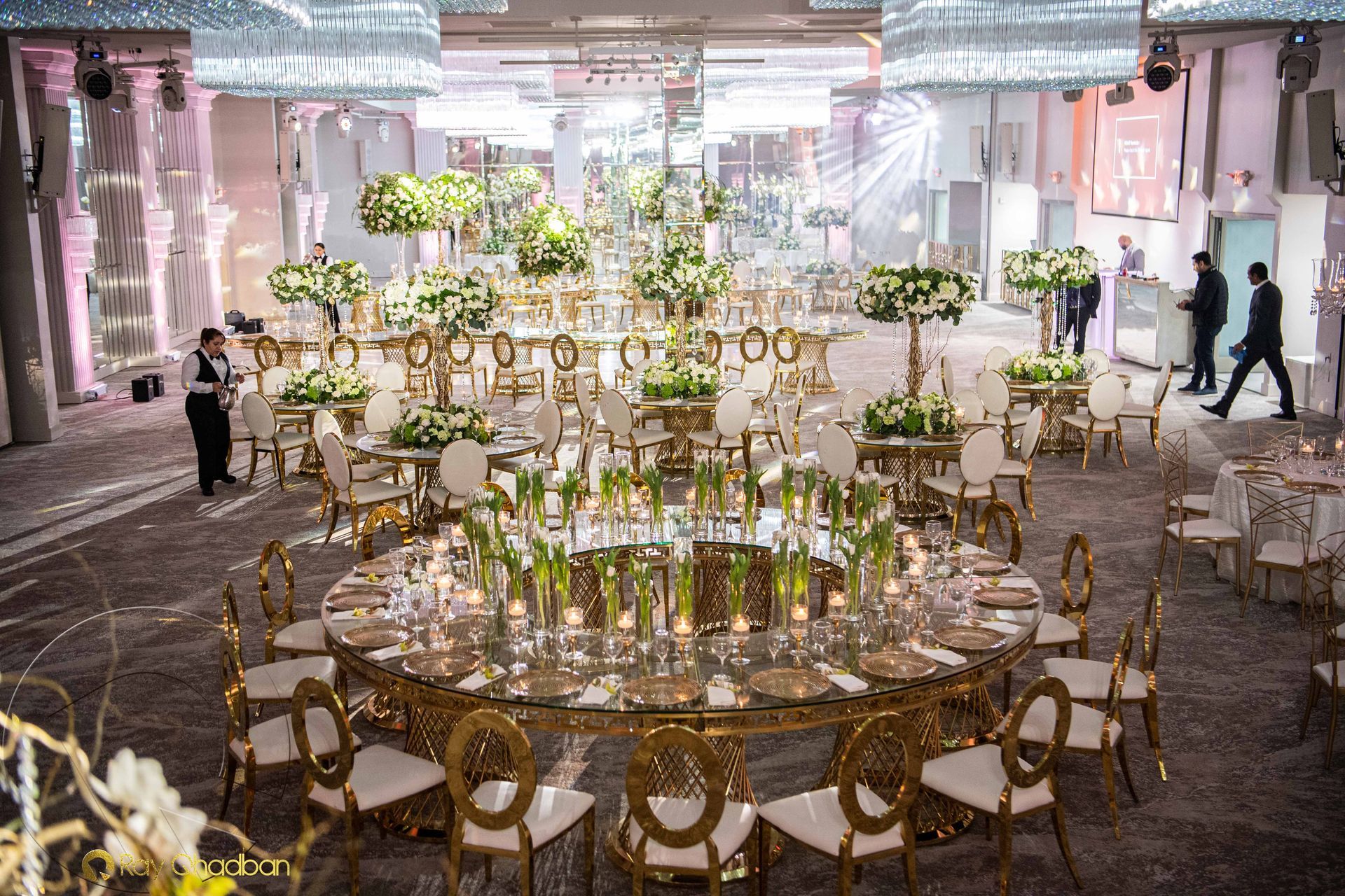 Indoor wedding venue at CrystalView Weddings & Events in Fairfax, Virginia