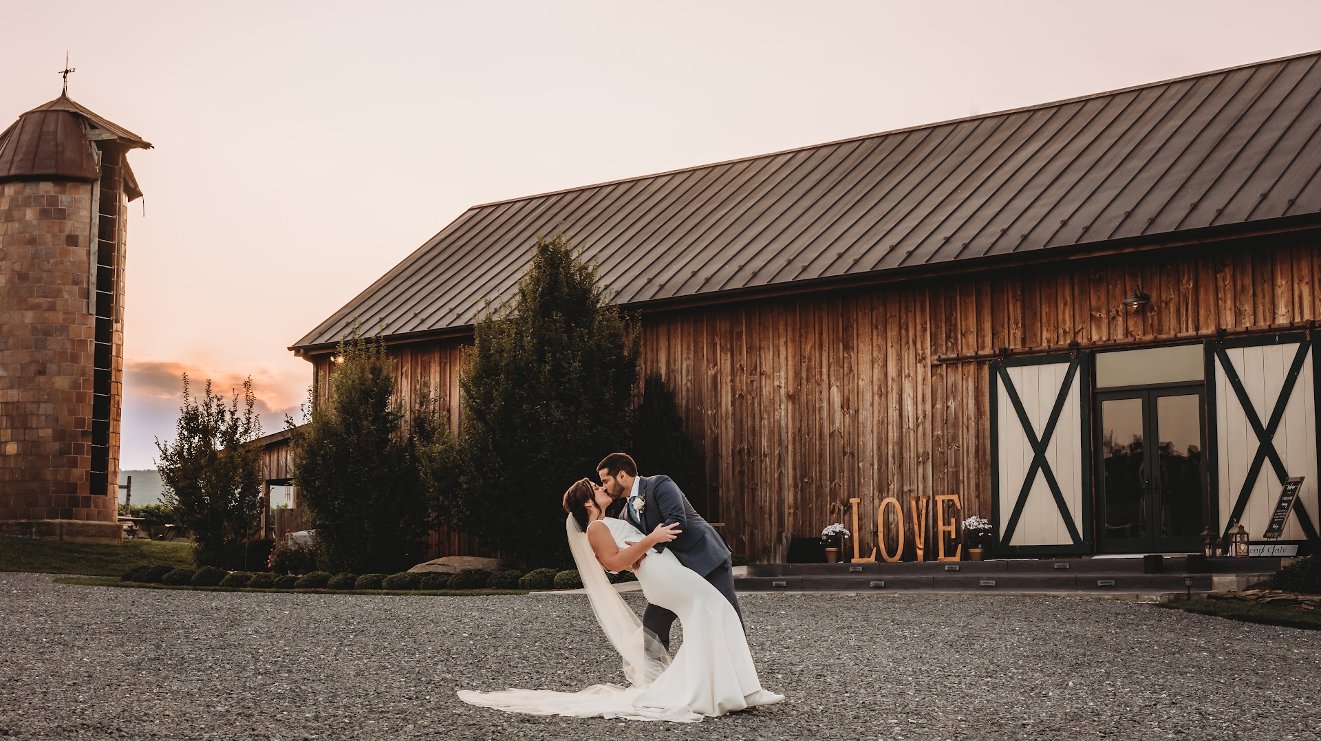 Indoor wedding venue at Kalero Vineyard in Purcellville, Virginia