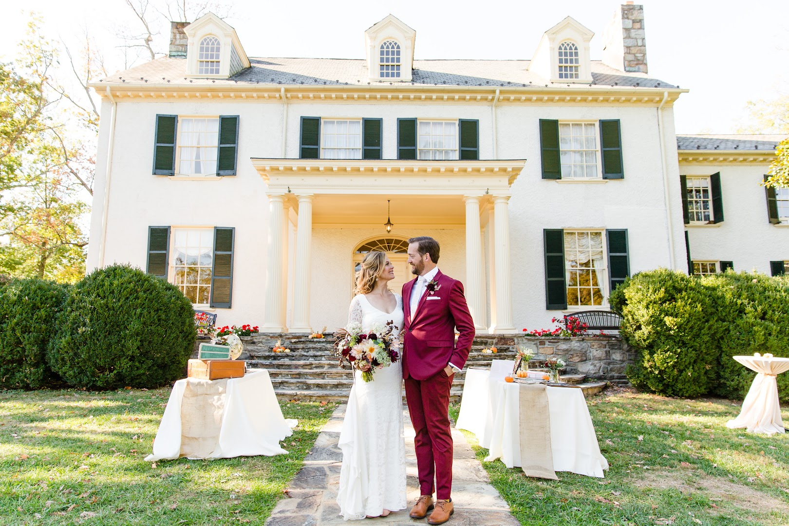 Indoor wedding venue at Rust Manor House in Leesburg, Virginia