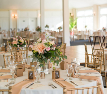 Indoor wedding venue at Springfield Manor in Thurmont, Maryland