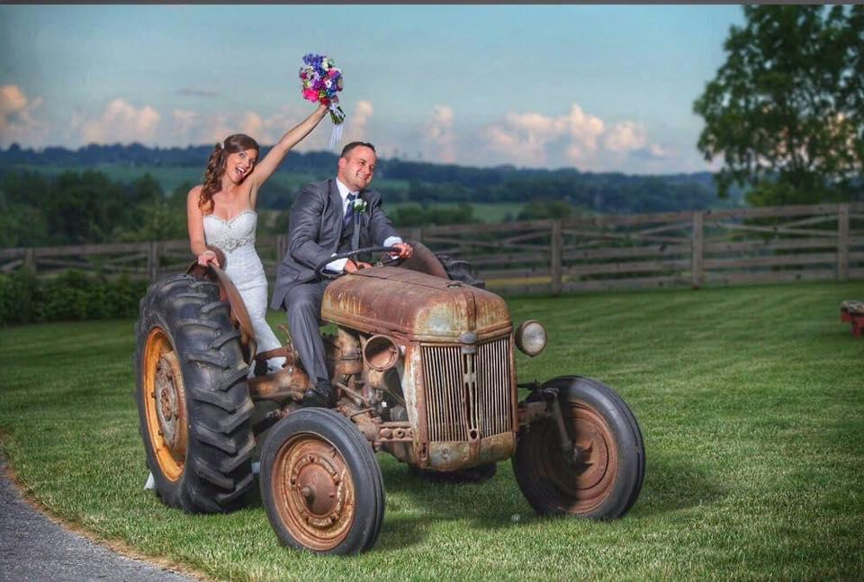 Indoor wedding venue at Walkers Overlook in Walkersville, Maryland